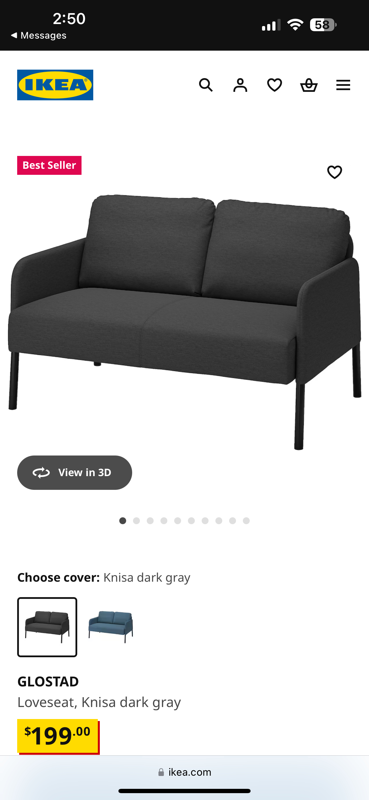 **** MOVING SALE **** 2 seater Ikea couch