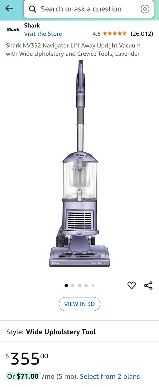 Shark Navigator NV352 Lift-Away Upright Vacuum Cleaner image indicator(5)