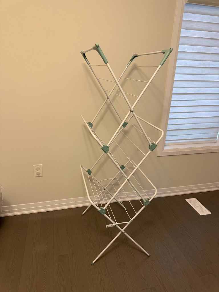 Three-Tier Folding Clothes Drying Rack