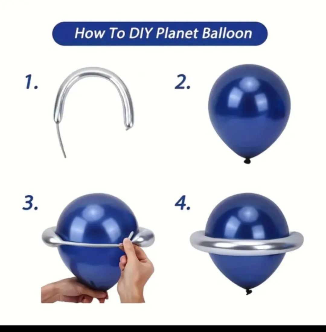 BINB 91PCS Outer Space theeme Balloon Arch Kit image indicator(3)