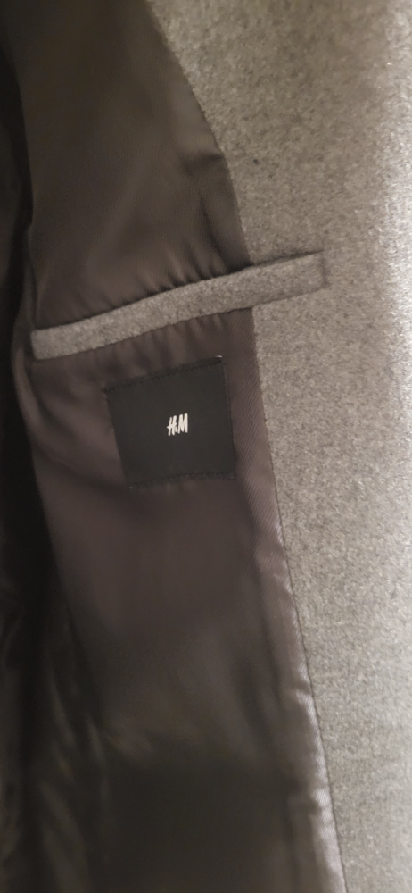 H&M Grey Longline Overcoat - Size M worn twice - photo 3