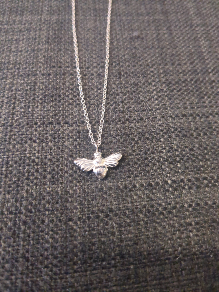 Sterling Silver Bee Necklace - photo 2