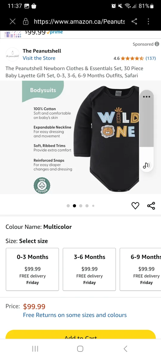 The Peanutshell 30-Piece Baby Layette Gift Set image indicator(3)