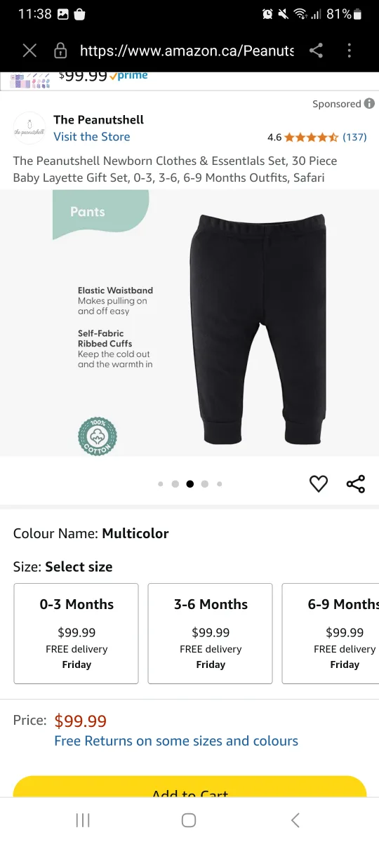 The Peanutshell 30-Piece Baby Layette Gift Set image indicator(5)