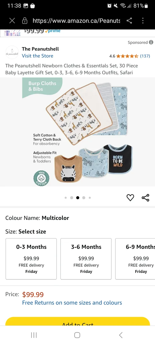 The Peanutshell 30-Piece Baby Layette Gift Set image indicator(6)