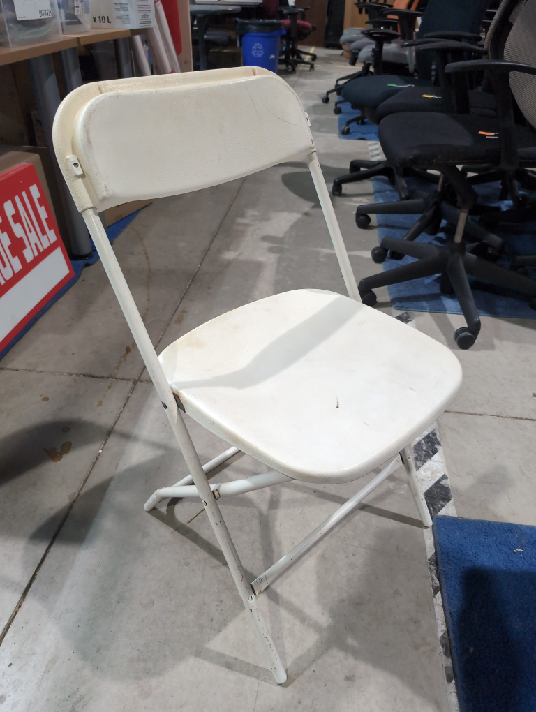 White Folding Chairs - Lots Available - photo 2