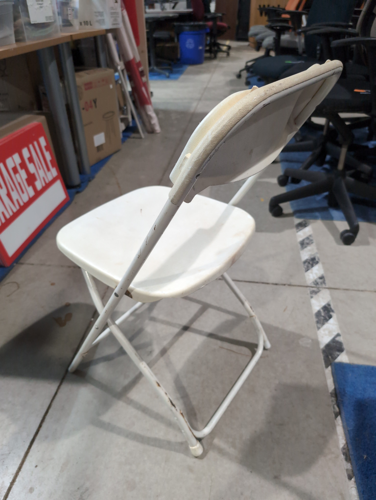 White Folding Chairs - Lots Available - photo 3