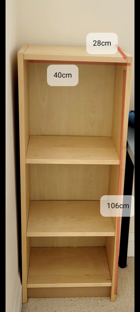 IKEA Three-shelf bookcase - Light wood