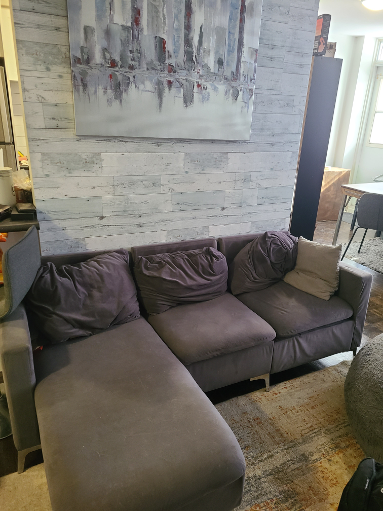 Dark Grey Sectional Sofa - photo 2