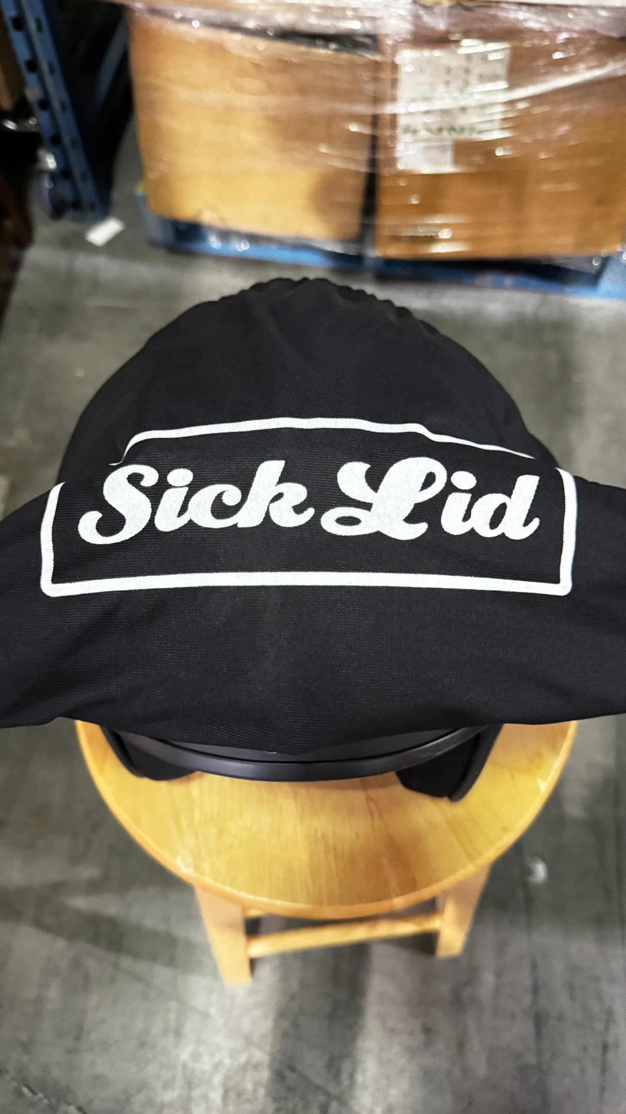 Sick Lid Half Face Motorcycle Helmet - Matte Black