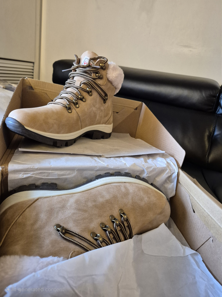 Women's Brown Winter Boots Size 8.5