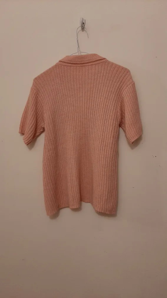 Pink Knitted Short Sleeve Cardigan image indicator(3)