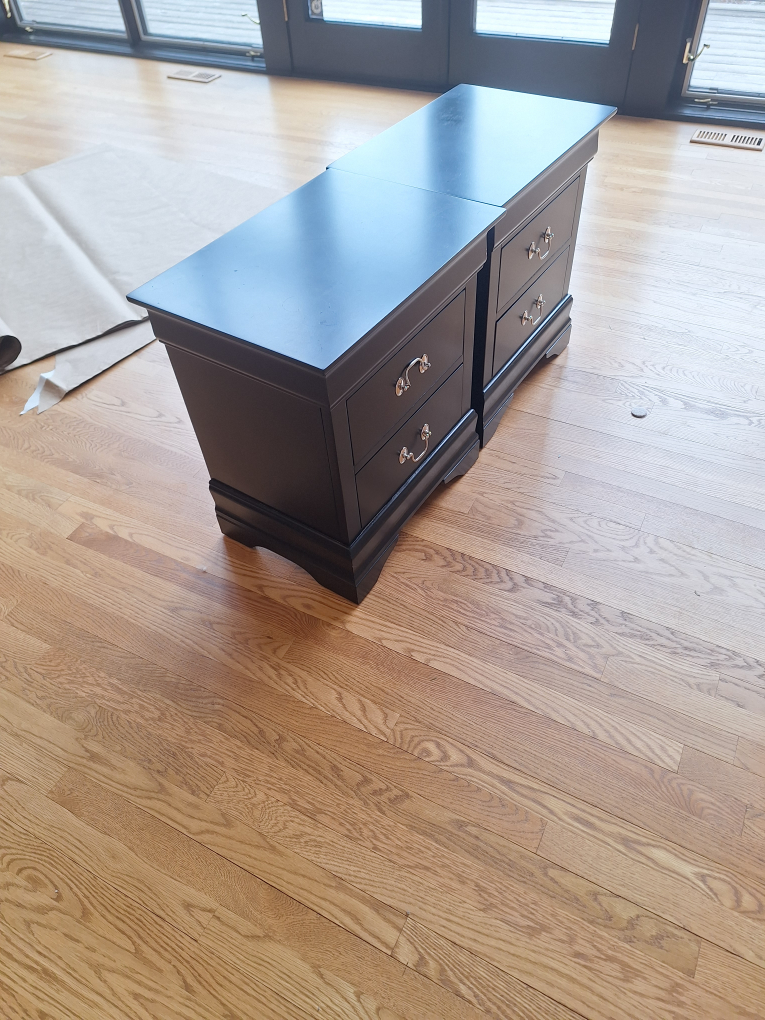 Pair of Black Nightstands - photo 2