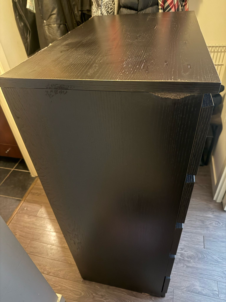 IKEA MALM 5-drawer Chest - Black-Brown - photo 3