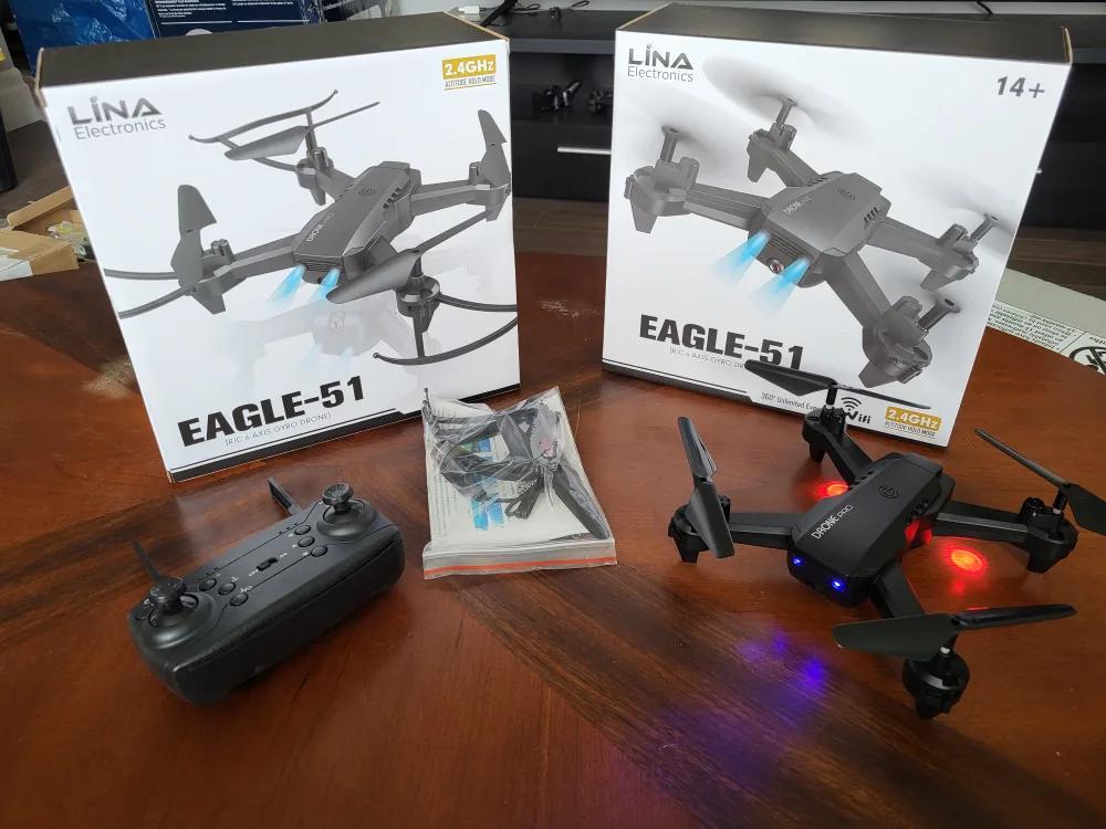 Lina Electronics Eagle-51 Drone with Remote and Accessories image indicator(4)