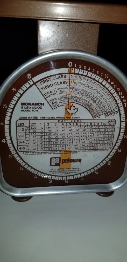 Vintage Pelouze Monarch Postal Scale Model YC-5 image indicator(5)