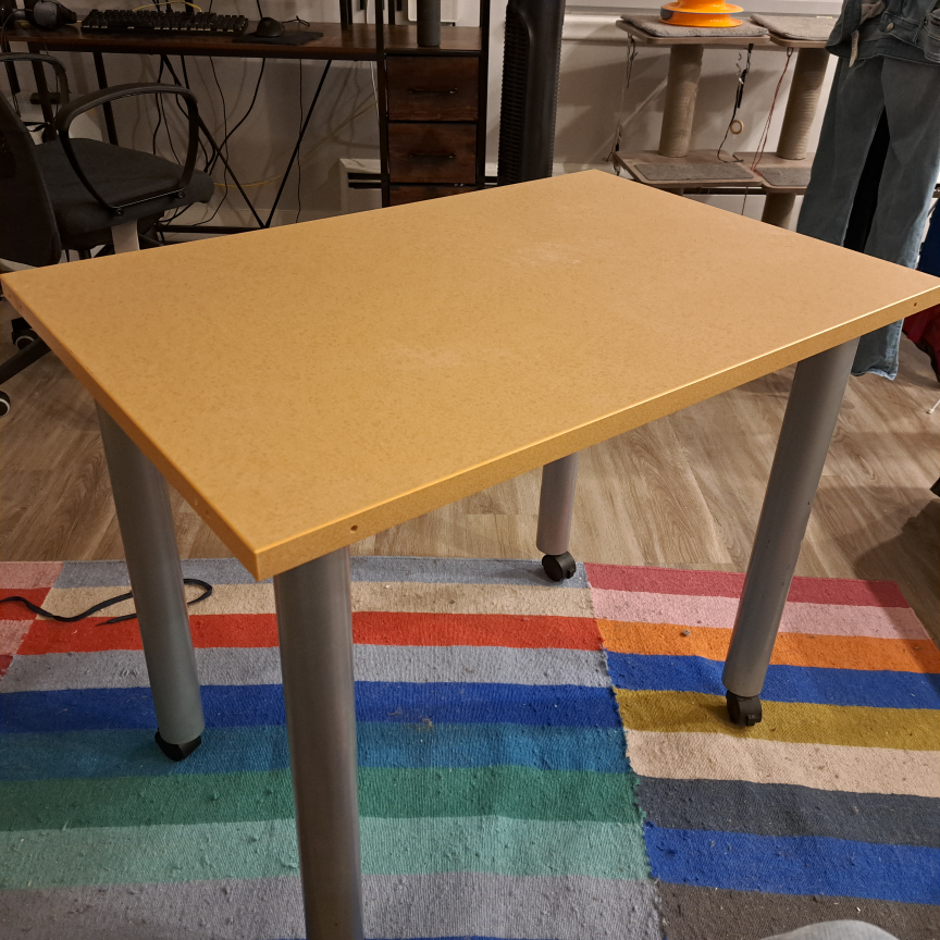 Small Desk with Wheels