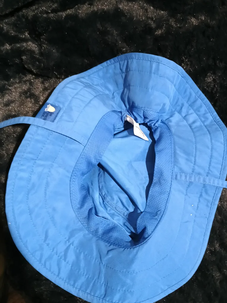 🏈 Kids' Blue UPF 50+ Sun Hat with Sharks image indicator(3)