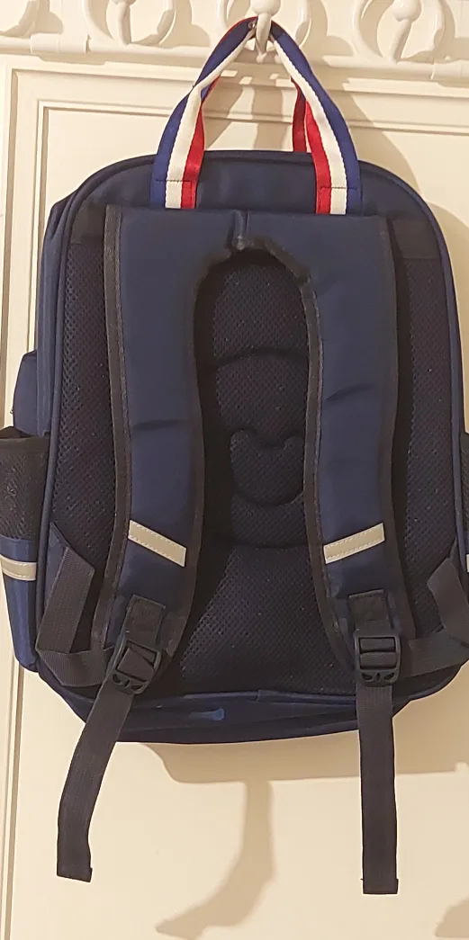 Kids' Blue Quilted Backpack with Side Pocket🏈 image indicator(2)