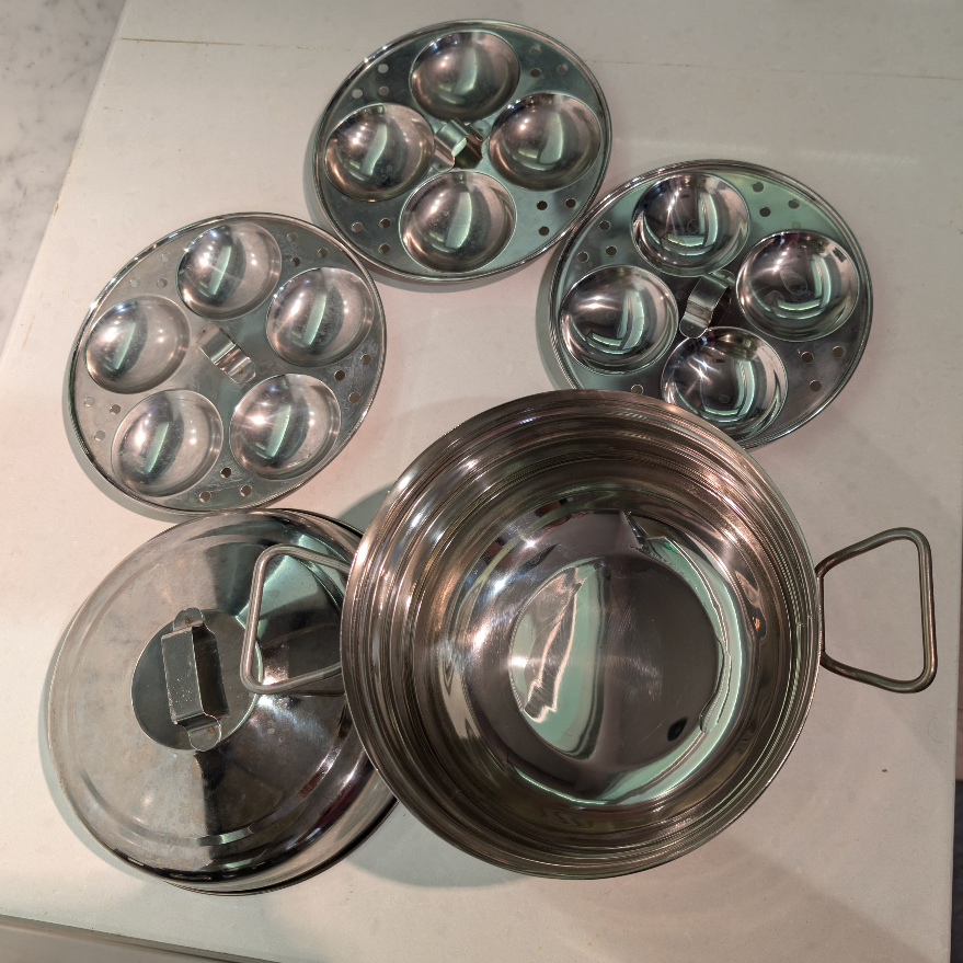 Stainless Steel Idli Maker Steamer with Lid