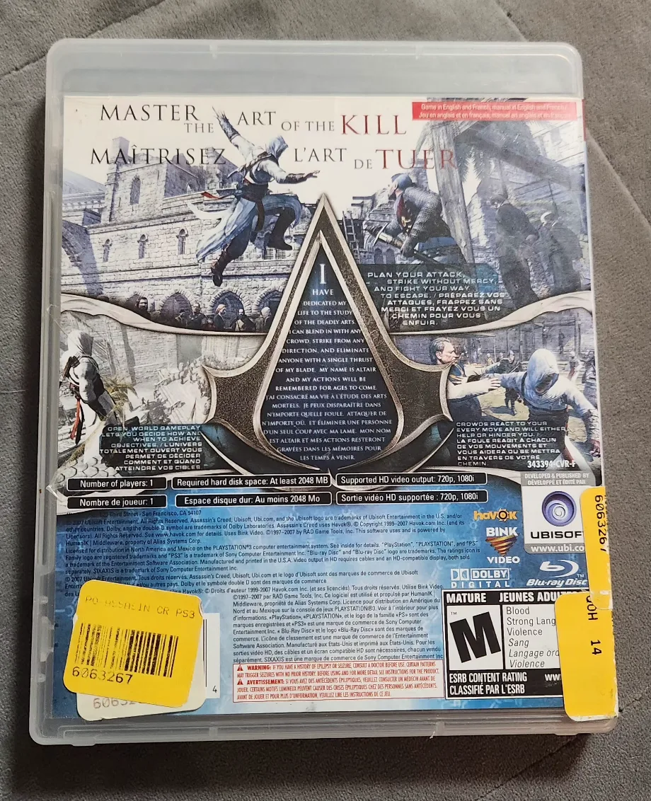 Assassin's Creed PlayStation 3 Game image indicator(7)