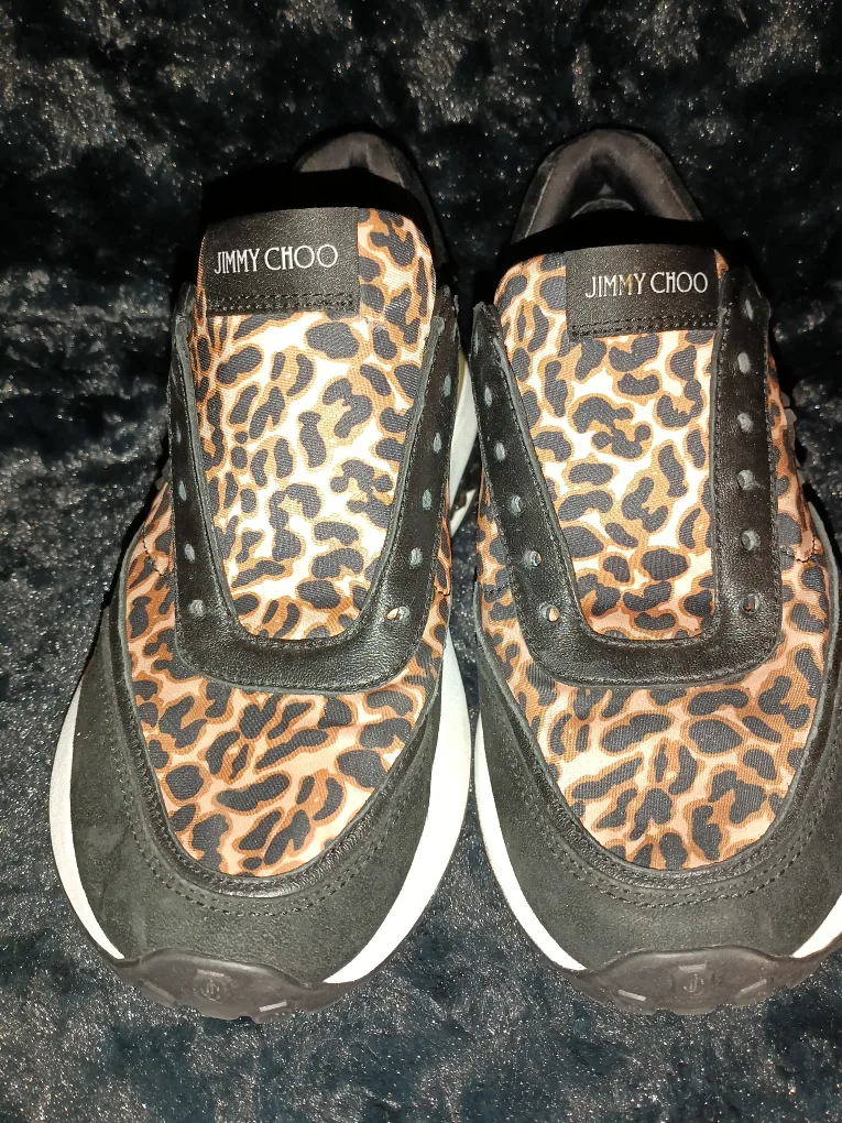 🏈 Real Jimmy Choo Leopard Print Sneakers image indicator(4)