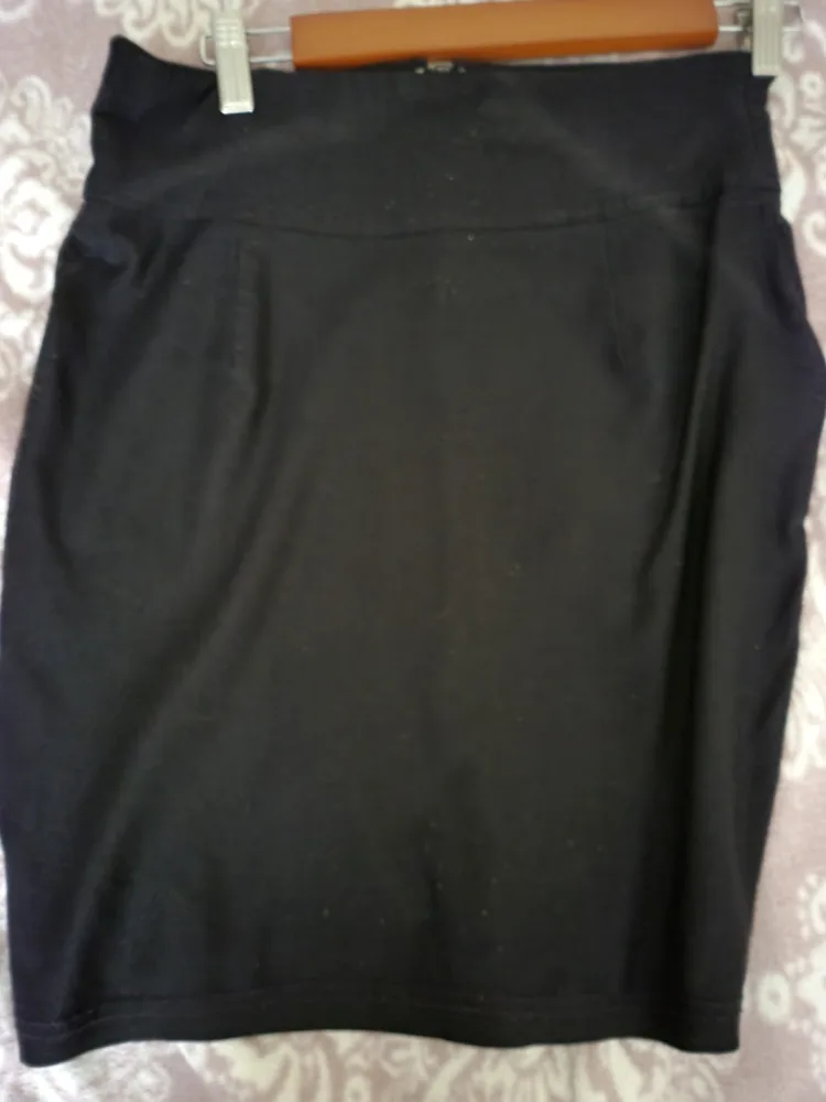 Women's Skirt Bundle: Black skirt, blue velvet floral, plaid image indicator(2)