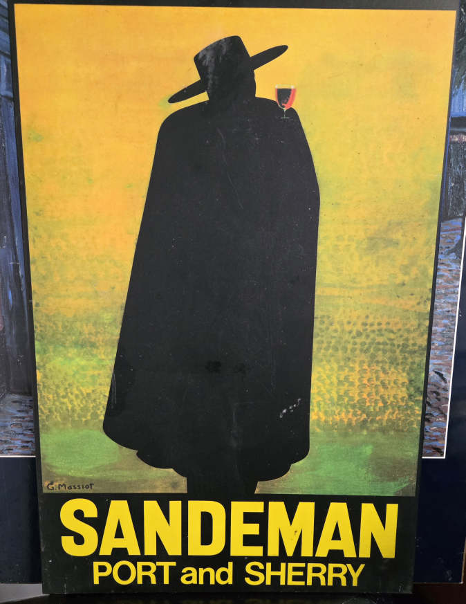 Vintage Sandeman Port and Sherry Poster