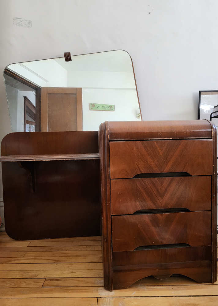 vintage art deco vanity OBO