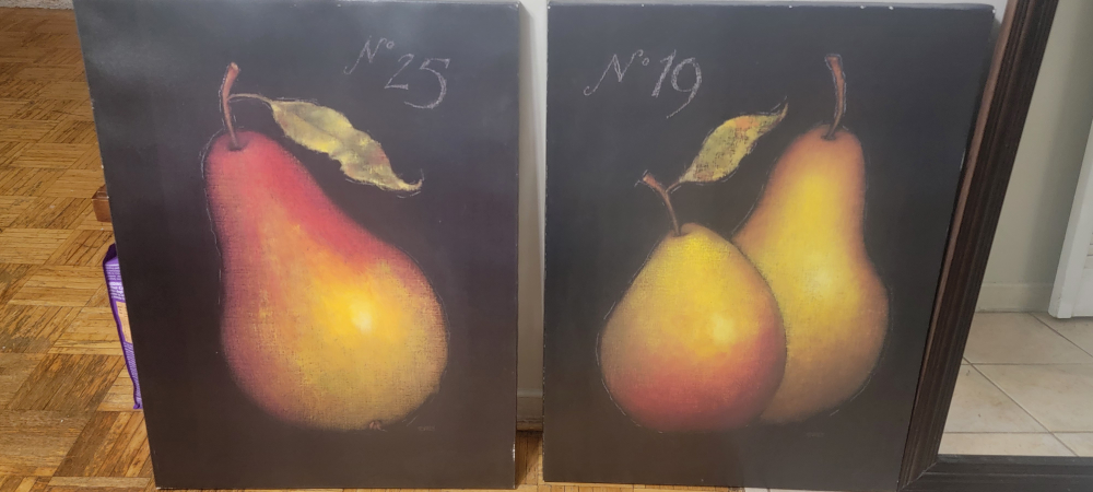 Pair of Framed Pear Still Life Paintings - photo 2