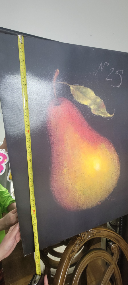 Pair of Framed Pear Still Life Paintings - photo 3