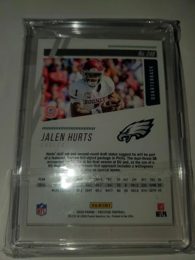 Superbowl MVP Jalen Hurts Rookie card image indicator(10)