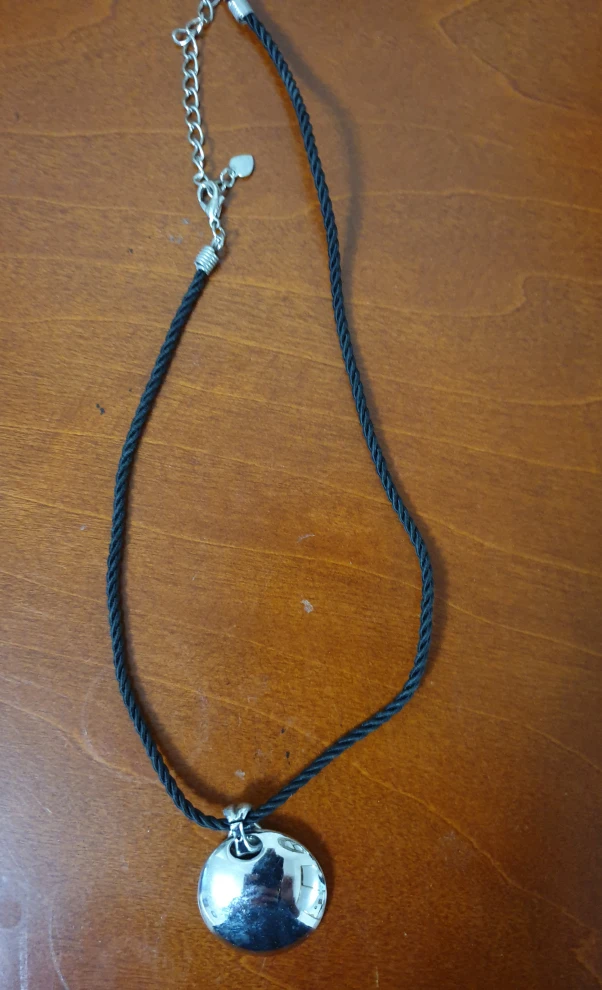 Silver toned pendant necklace