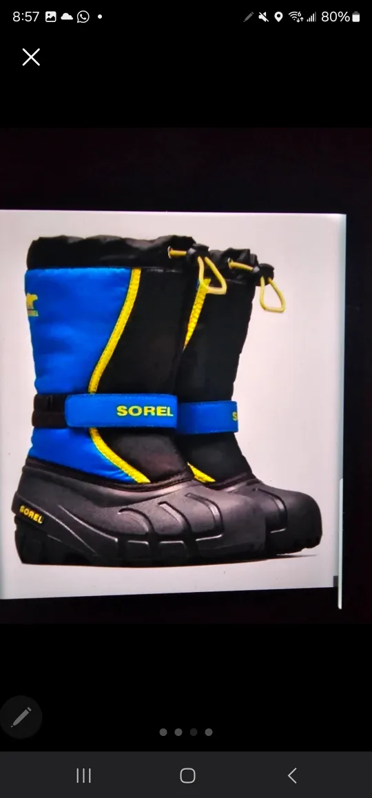 Sorel Kids' Winter Boots - Size 6 🏈 image indicator(3)