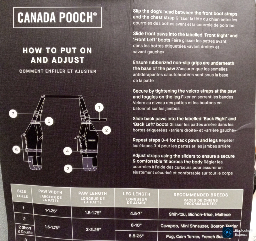 Canada Pooch Suspender Dog Boots - Size 2 - photo 2