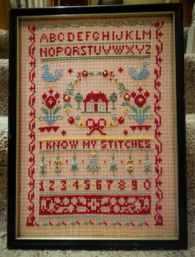1960s Cross Stitch Sampler thumbnail