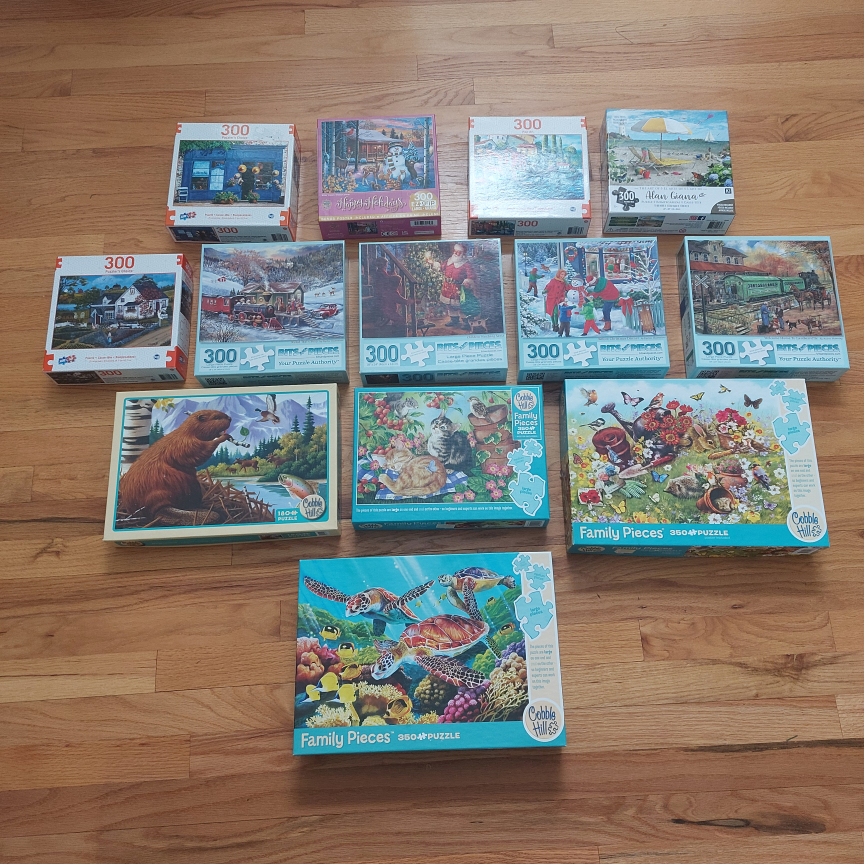 13 Puzzles - 180, 300 & 350 Piece
