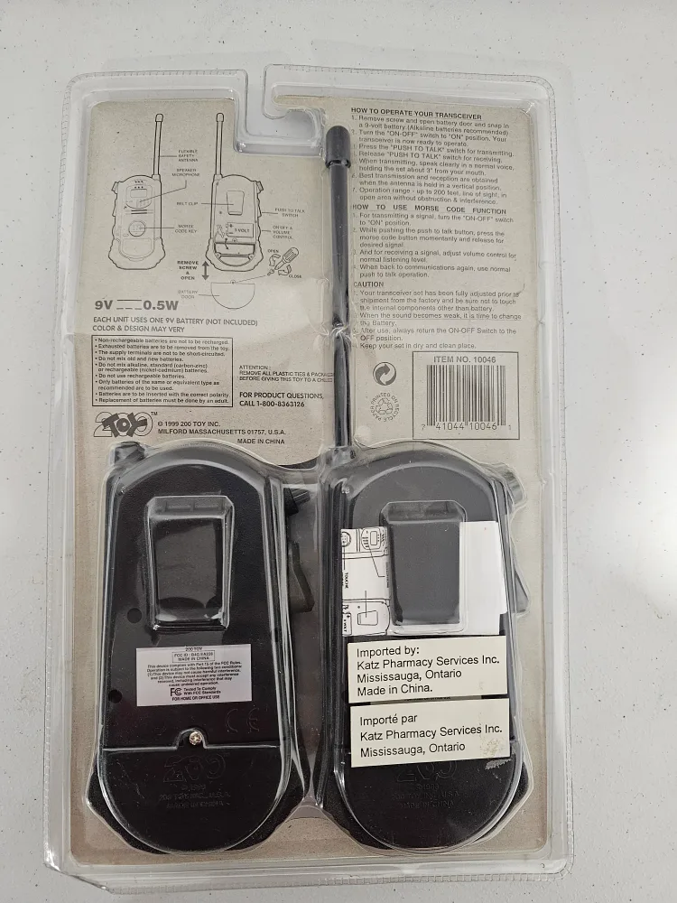 Vintage Toyo 4-Transistor Walkie Talkies with Morse Code image indicator(2)