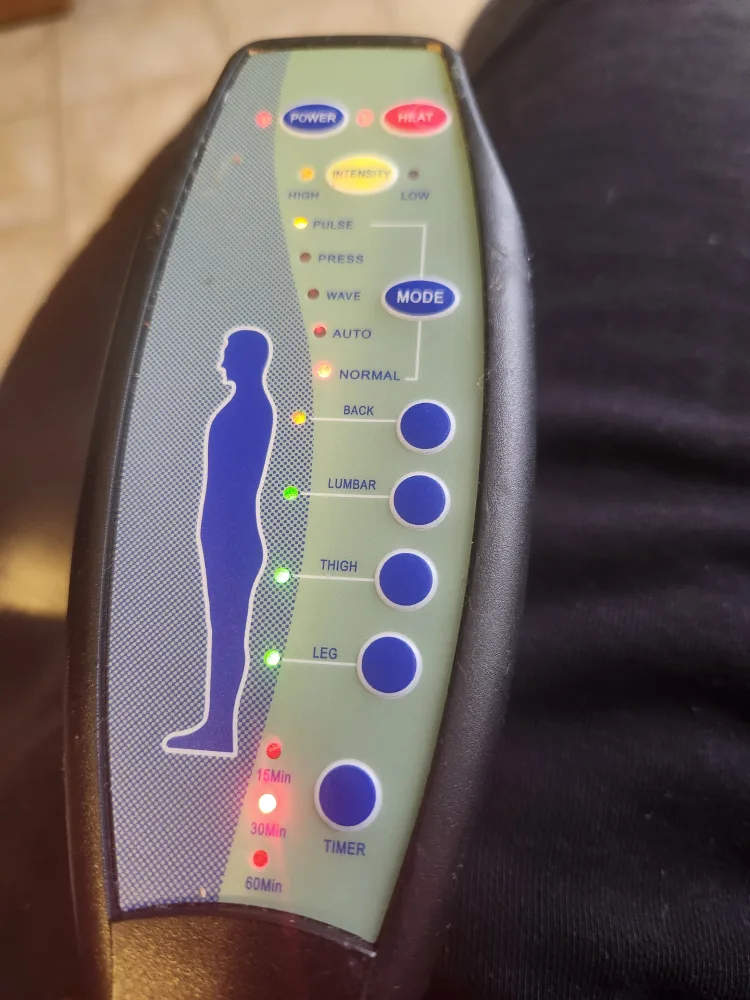 Reclining Massage Chair - Dark Brown image indicator(7)