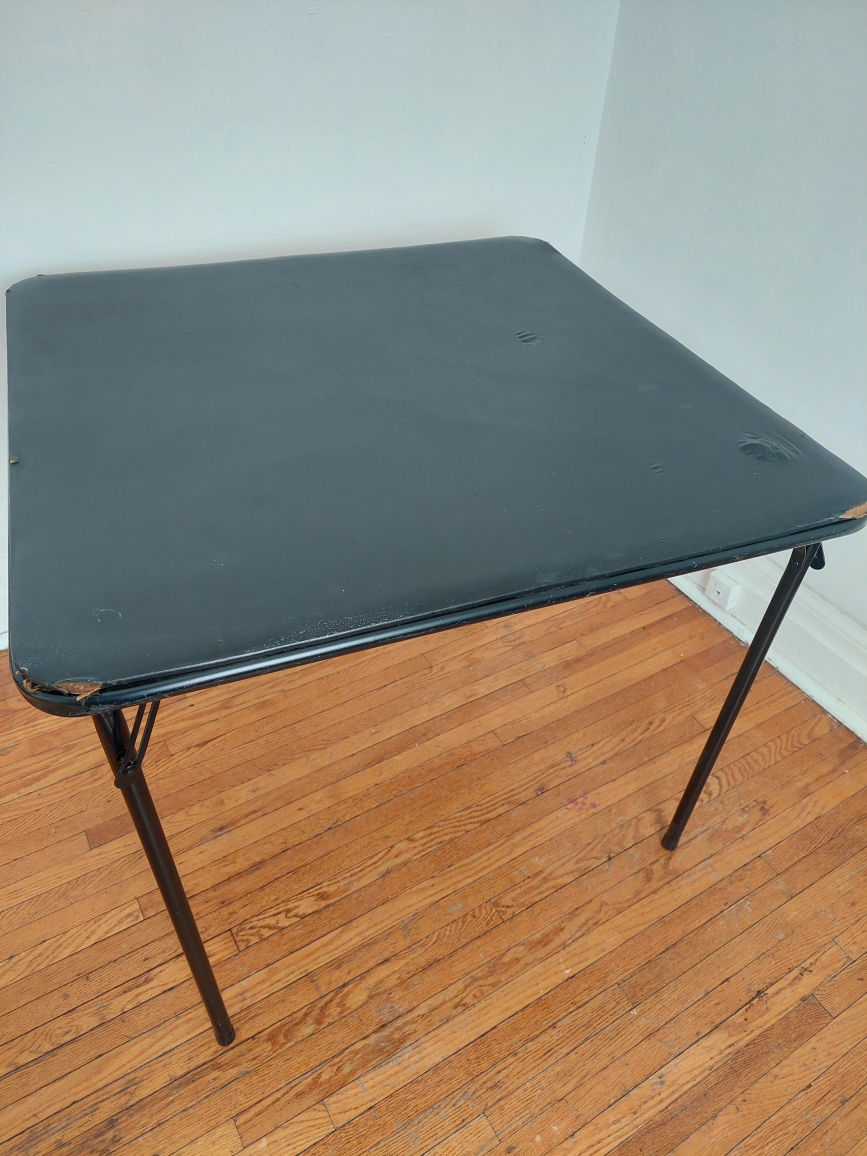 Black Folding Table