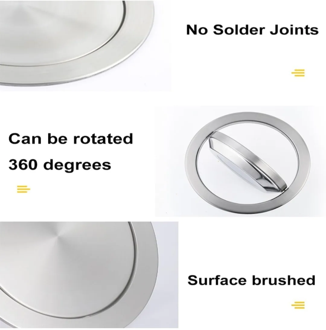 Stainless Steel HIDDEN TRASH CAN Cover - Silver image indicator(4)