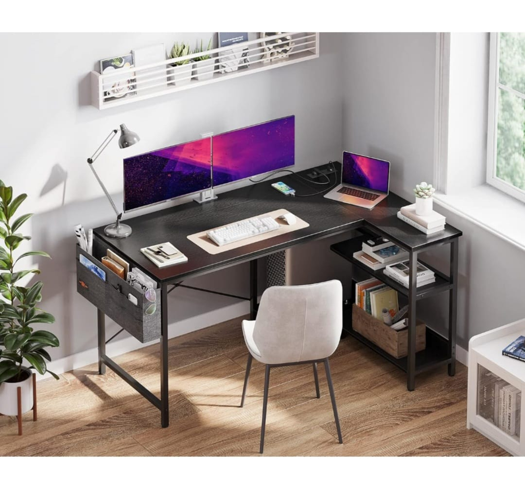 ODK L-48 inch Shaped Computer Desk with Storage - photo 2
