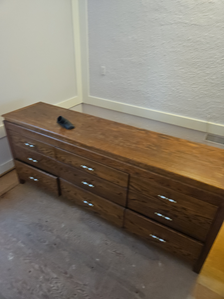 free solid oak dresser