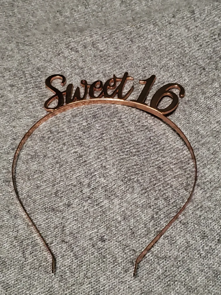 Rose Gold Sweet 16 Headband image indicator(4)