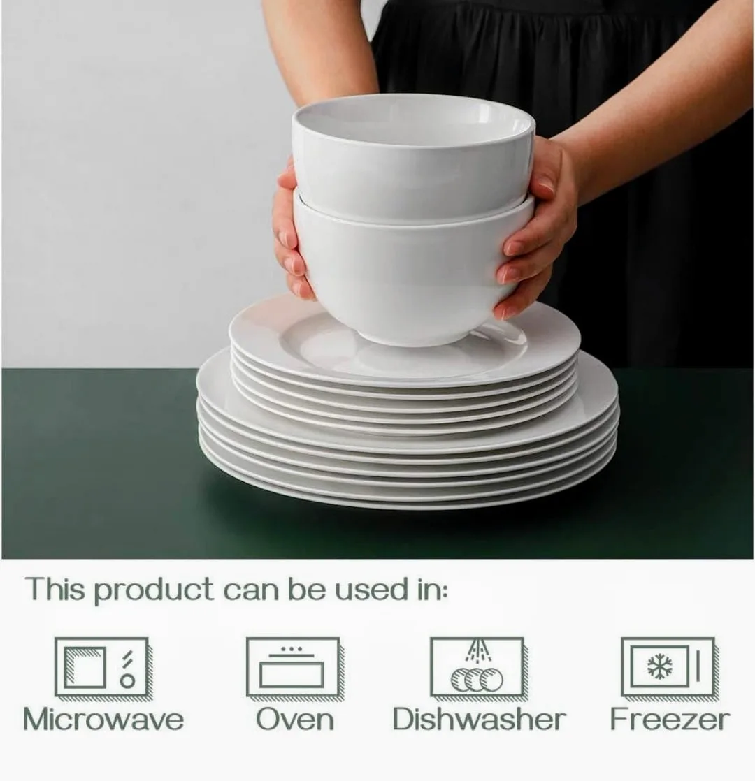 Dowan White Soup Bowls - Set of 4 - 30oz image indicator(6)