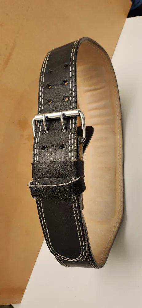 Gozon Leather Weightlifting Belt.  LIKE NEW image indicator(4)