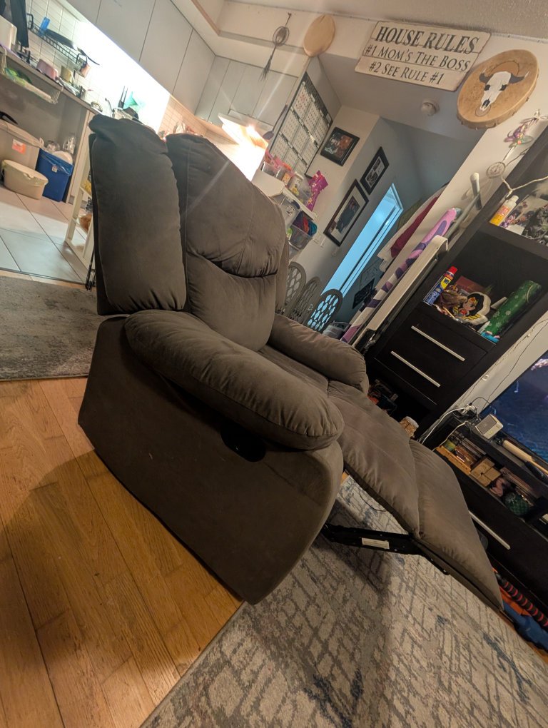 Recliner Chair - Dark Brown Microfiber - photo 2
