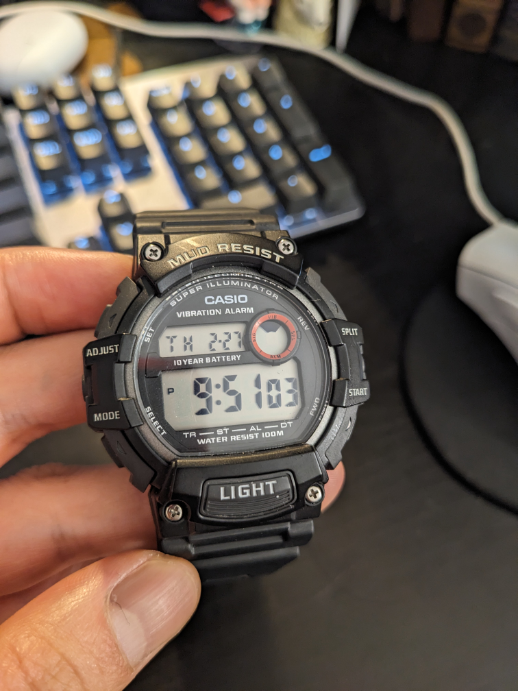 Casio Men's Black Digital Watch TRT-110H