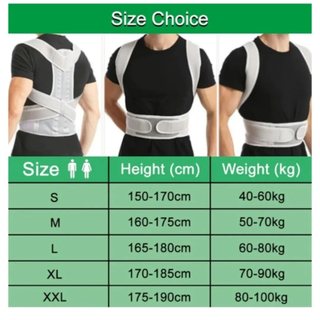 Posture Corrector in Black- Men and Women (2XL) image indicator(3)