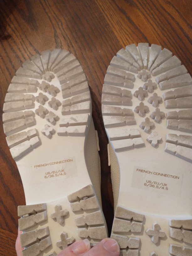 French Connection Women's White Chain-Detail Loafers - Size 6 - photo 4